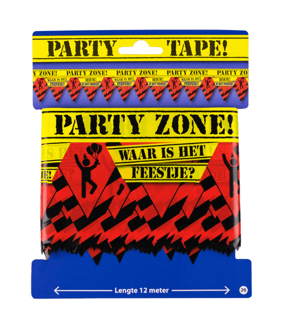 Afzetlint Waar is het Feestje 12m van Paper Dreams koop je bij Partywinkel