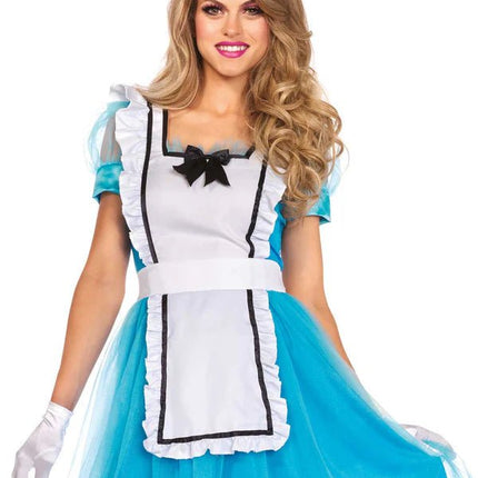 Alice In Wonderland Jurk Blauw Dames Leg Avenue van Leg Avenue koop je bij Partywinkel