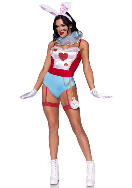Alice In Wonderland Kostuum Dames Bodysuit Leg Avenue van Leg Avenue koop je bij Partywinkel