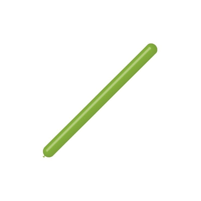 Appelgroene Modelleerballonnen 7,5cm 150cm 100st van Balloonia koop je bij Partywinkel