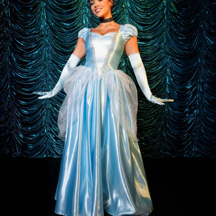 Assepoester Jurk Blauw Dames Leg Avenue van Leg Avenue koop je bij Partywinkel