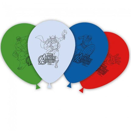 Avengers Ballonnen 28cm 8st van Procos koop je bij Partywinkel