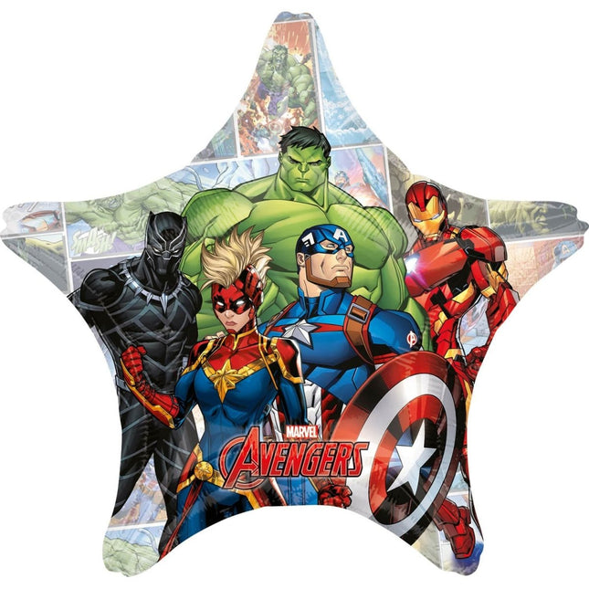 Avengers Helium Ballon Ster XL 71cm leeg van Anagram koop je bij Partywinkel