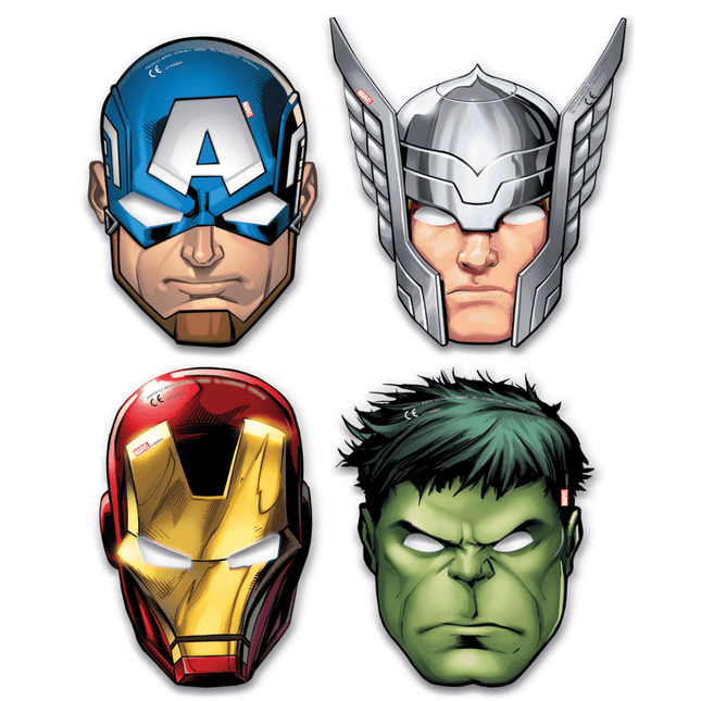 Avengers Maskers Mighty 6st van Procos koop je bij Partywinkel
