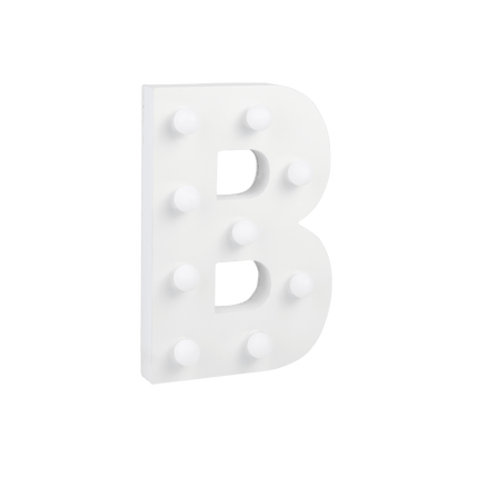 B Licht Letter 16,5cm van Paper Dreams koop je bij Partywinkel