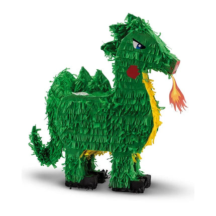 Drake-piñata, grön, 45 cm