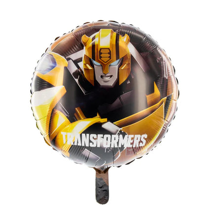 Transformers-heliumballong, svart och gul, tom, 45 cm