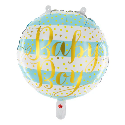 Baby-heliumballong, pojke, tom, 45 cm