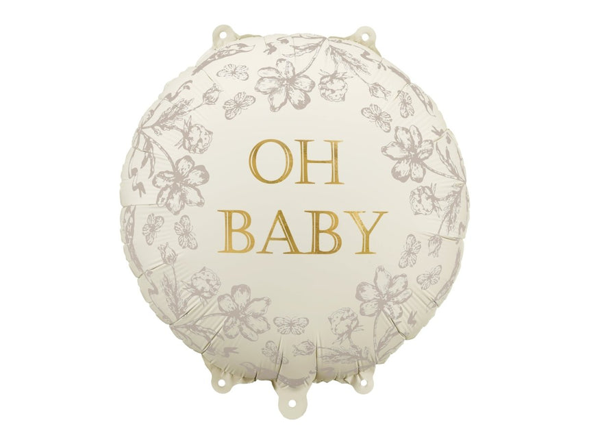 Baby Helium Ballon Leeg 35cm van Partydeco koop je bij Partywinkel
