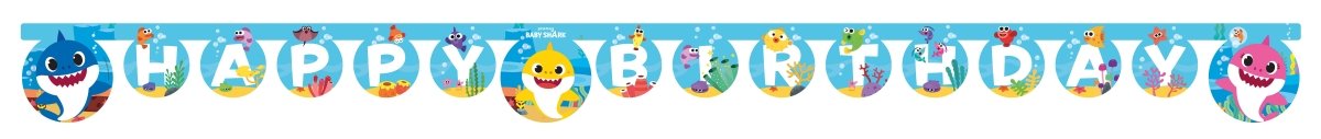 Baby Shark Letterslinger Happy Birthday van Procos koop je bij Partywinkel