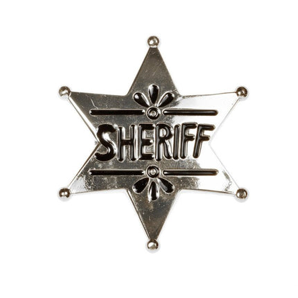 Sherrif Badge Zilver van Wilbers & Wilbers koop je bij Partywinkel