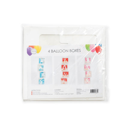Ballon Boxen 30cm 4st van WeFiesta koop je bij Partywinkel