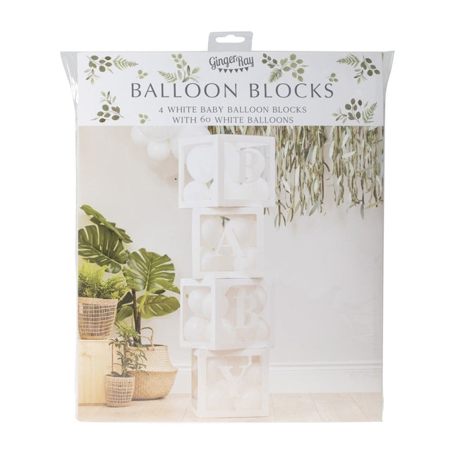 Ballon Boxen Baby 30cm van Ginger Ray koop je bij Partywinkel