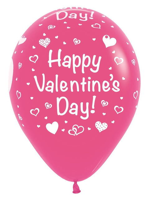 Ballonnen Happy Valentines Day Mix 30cm 25st van Sempertex koop je bij Partywinkel