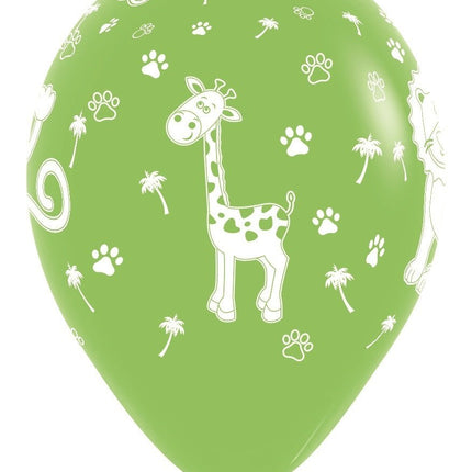 Ballonnen Jungle Animals Fashion Mix 30cm 25st van Sempertex koop je bij Partywinkel