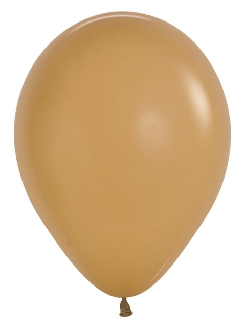 Ballonnen Latte 30cm 12st van Sempertex koop je bij Partywinkel