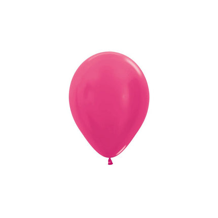 Ballonnen Metallic Fuchsia 12cm 50st van Sempertex koop je bij Partywinkel