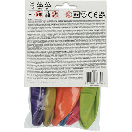 Ballonnen Metallic Gekleurd 48cm 6st van Folat koop je bij Partywinkel