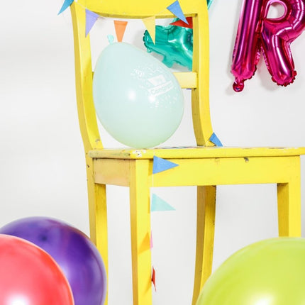 Ballonnen Metallic Gekleurd 48cm 6st van Folat koop je bij Partywinkel