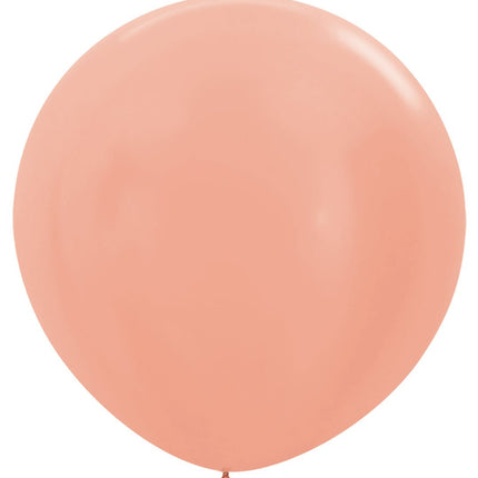 Ballonnen Metallic Rose Gold 91cm 10st van Sempertex koop je bij Partywinkel