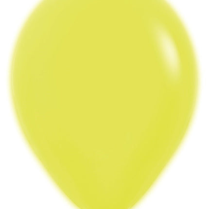 Ballonnen Neon Yellow 30cm 50st van Sempertex koop je bij Partywinkel