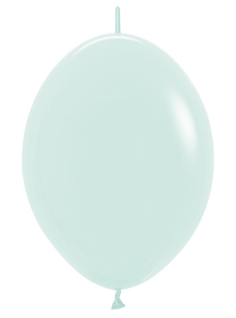 Ballonnen Pastel Matte Green 30cm 50st van Sempertex koop je bij Partywinkel