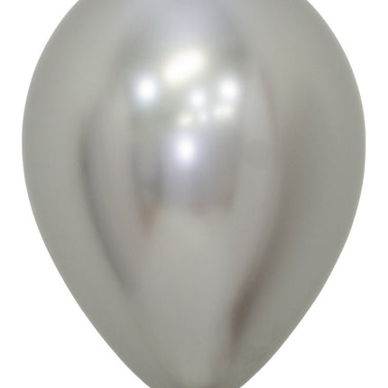Ballonnen Reflex Silver 30cm 50st van Sempertex koop je bij Partywinkel