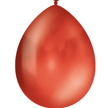 Ballonnen Rood Metallic Red 30cm 25st van Paper Dreams koop je bij Partywinkel
