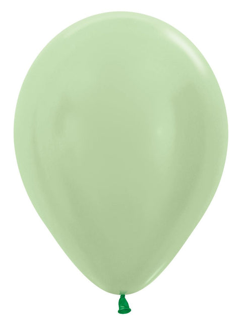 Ballonnen satin Green 30cm 50st van Sempertex koop je bij Partywinkel