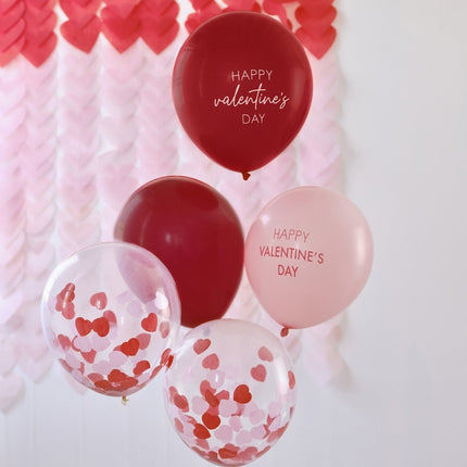 Ballonnen Set Happy Valentine'S Day 30cm van Ginger Ray koop je bij Partywinkel
