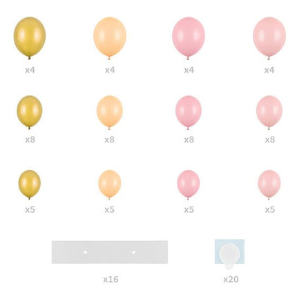 Balloonboog Hart 14 delig van Partydeco koop je bij Partywinkel