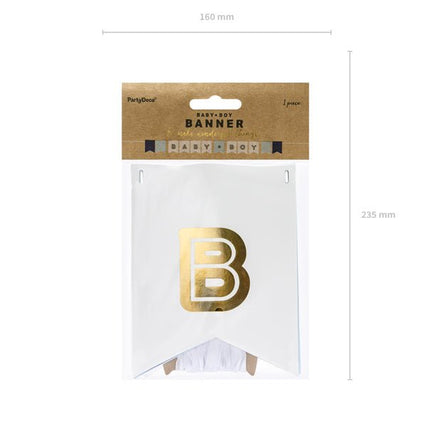 Banner Baby Boy 1,6m van Partydeco koop je bij Partywinkel