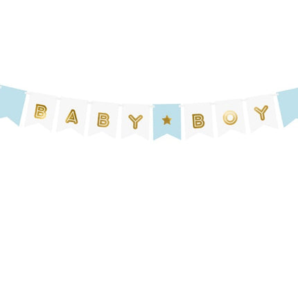 Banner Baby Boy 1,6m van Partydeco koop je bij Partywinkel
