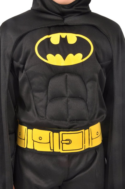 Batman Costume C/Muscoli Nero Kind van Ciao International koop je bij Partywinkel
