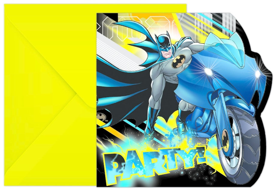 Batman Uitnodigingen En Enveloppen 6st van Procos koop je bij Partywinkel