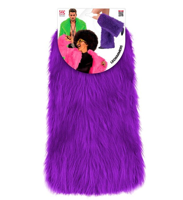 Beenwarmers Pluche Paars van Widmann koop je bij Partywinkel