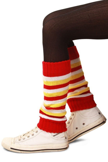 Beenwarmers Rood/Wit/Geel Voor Kind van PartyXplosion koop je bij Partywinkel