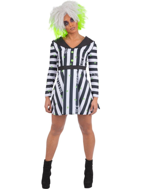 Beetlejuice Dameskostuum van Smiffys koop je bij Partywinkel