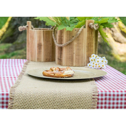 Beige Lint Jute 10Cm 3m van CHAKS koop je bij Partywinkel