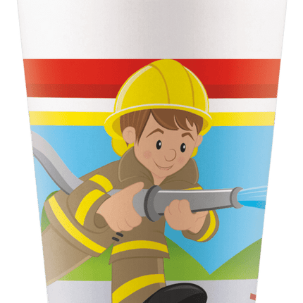 Bekers Brandweer 8st van Procos koop je bij Partywinkel