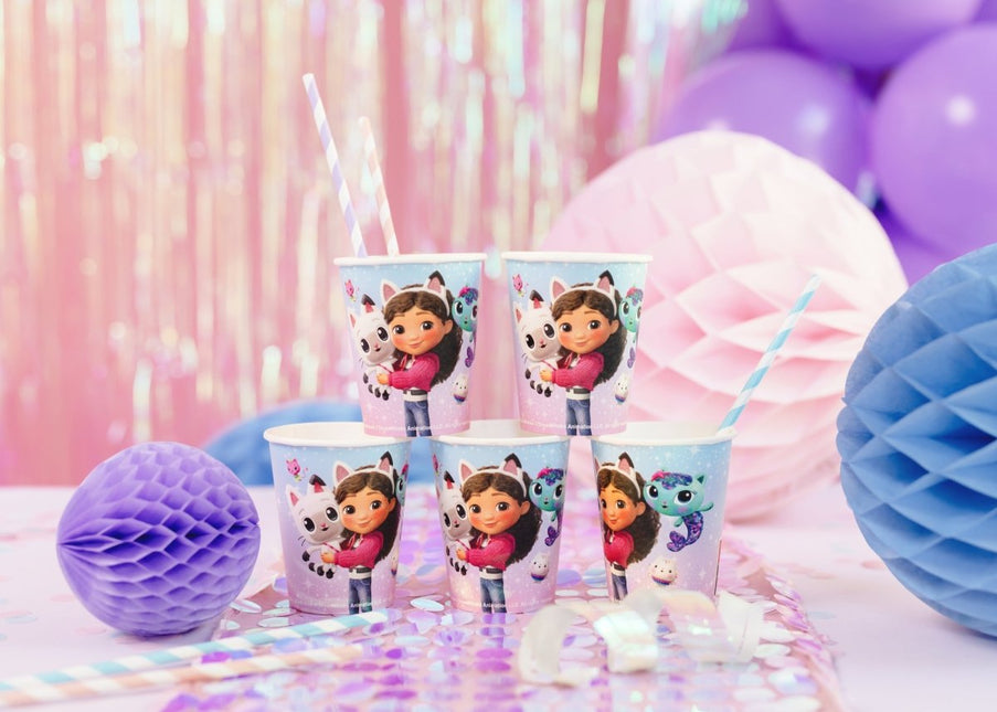 Bekers Gabby's Dollhouse, 250ml van Partydeco koop je bij Partywinkel