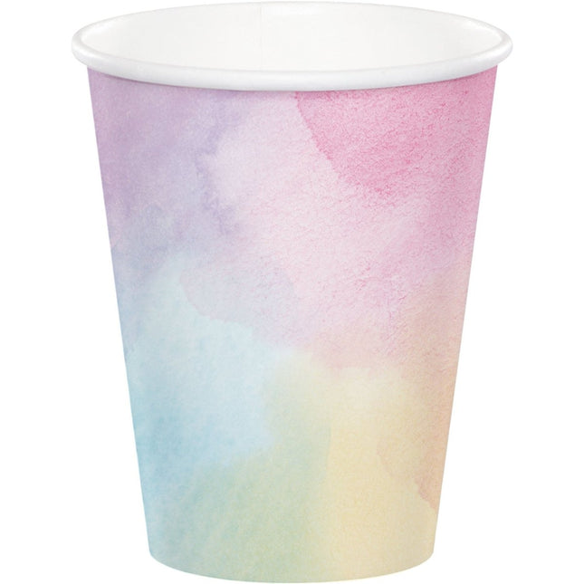Bekers Holografisch 256ml 8st van Creative Converting koop je bij Partywinkel