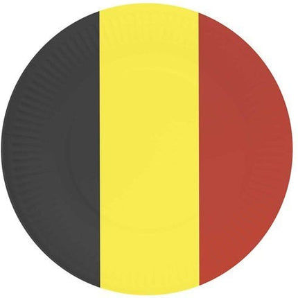 Belgie Borden 23cm 8st van Haza Witbaard koop je bij Partywinkel