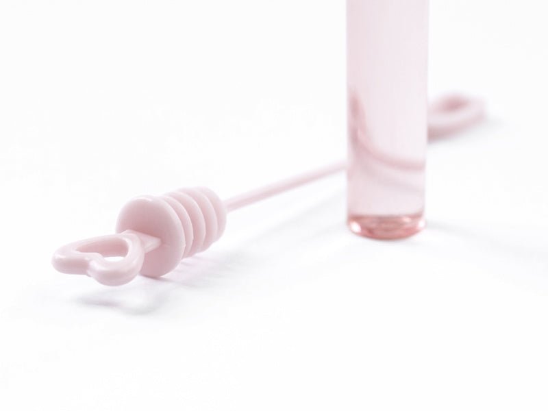 Bellenblaas Hart Roze 48st van Partydeco koop je bij Partywinkel