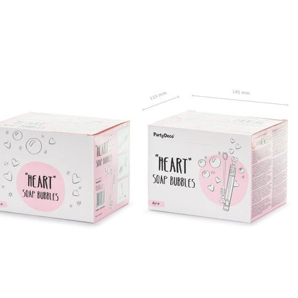 Bellenblaas Hart Wit 48st van Partydeco koop je bij Partywinkel