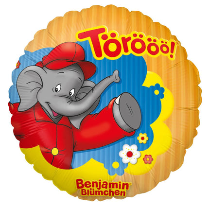 Benjamin Blümchen heliumballong, tom, 45 cm