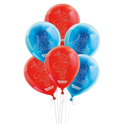 Benjamin Blümchen-ballonger, 25 cm, 10 st