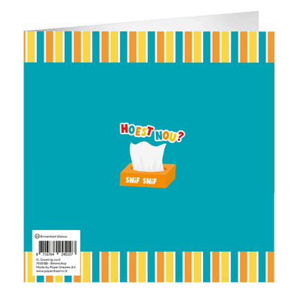 Beterschap Wenskaart 23cm van Paper Dreams koop je bij Partywinkel