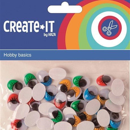 Bewegende Ogen Wimpers 40st van Haza Witbaard koop je bij Partywinkel