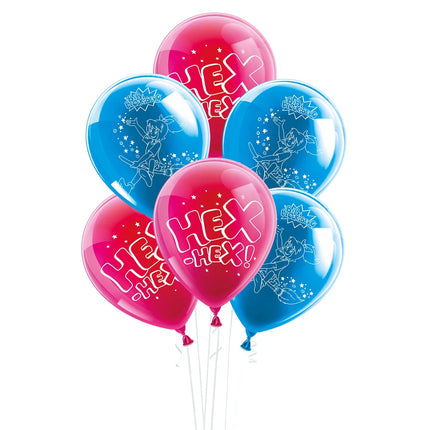 Bibi Blocksberg-ballonger, 25 cm, 10 st